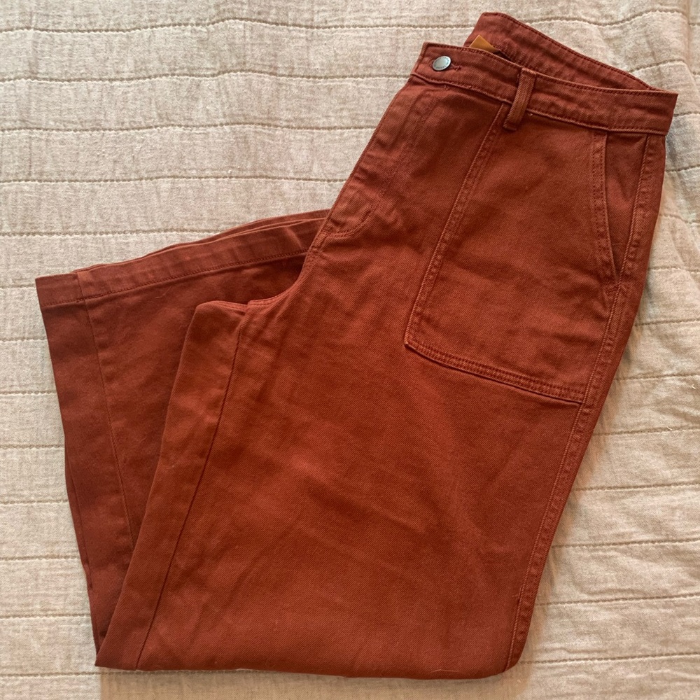 Universal thread Rust wide leg crop pants